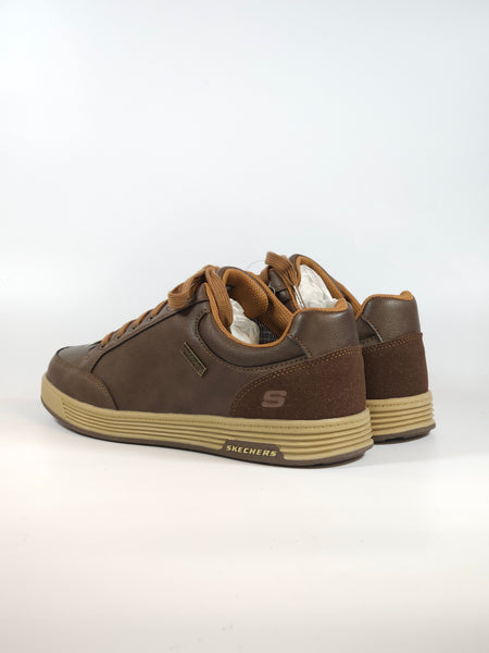 SKECHERS - SCARPA MARRONE INVERNALE IMPERMEABILE CON LACCI WATERPROOF PER UOMO 210944