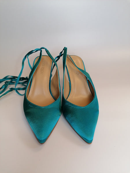 SLINGBACK CON LACCETTI 081 VERDE