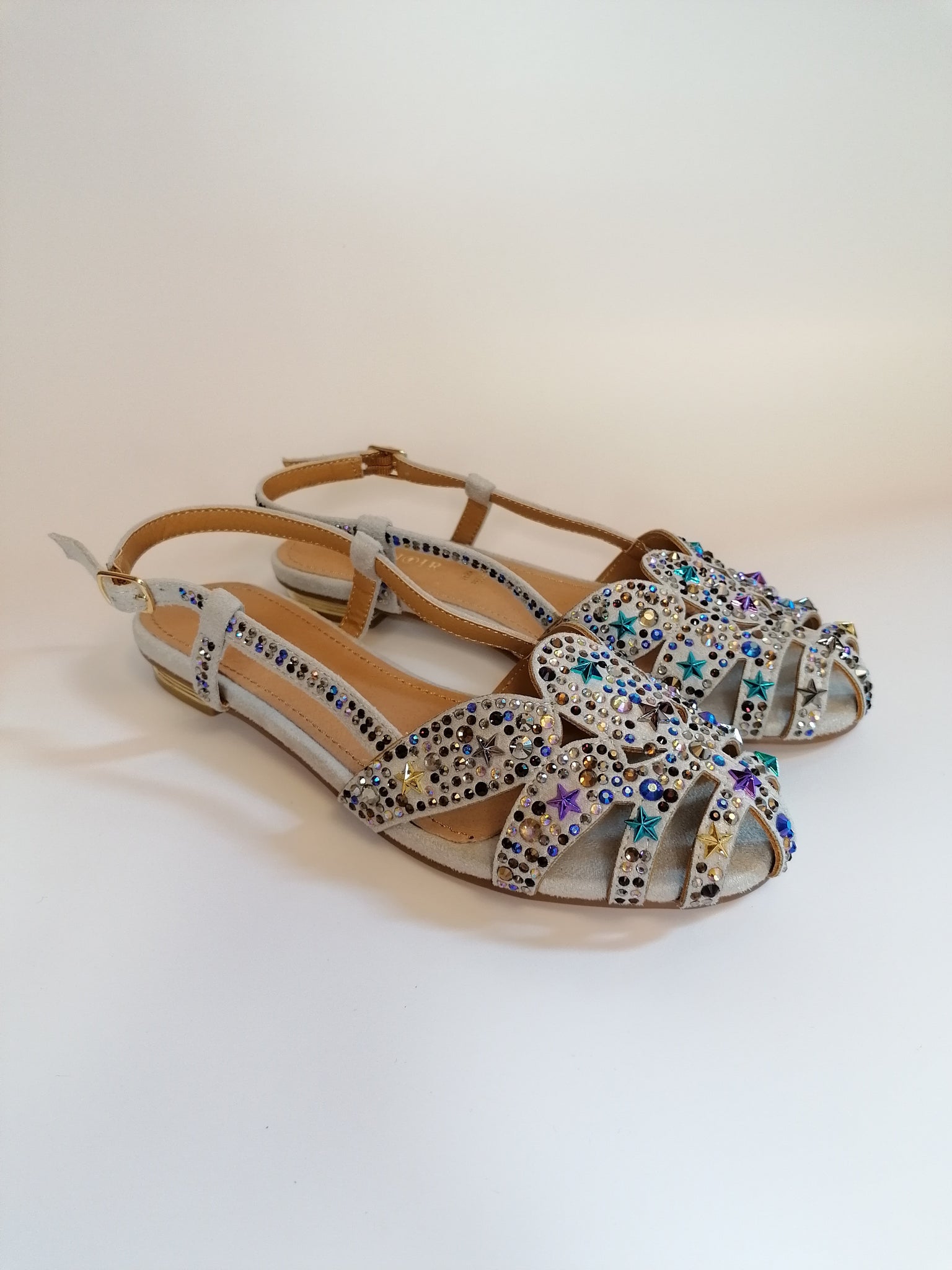 Sneakers #CafèNor con zeppa e strass Sneakers #CafèNor con zeppa e strass