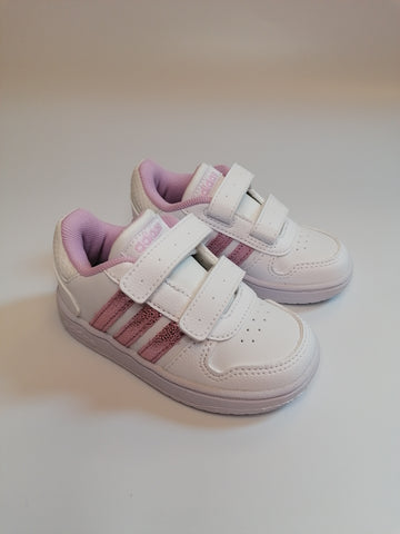 ADIDAS - PRIMI PASSI HOOPS 2.0 BIMBA BIANCA E ROSA