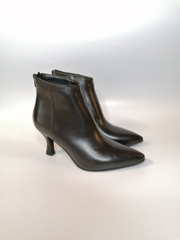 KAMMI - TRONCHETTO IN PELLE NERA 6003