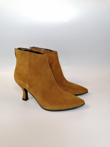 KAMMI - TRONCHETTO IN PELLE SCAMOSCIATA CUOIO 6003