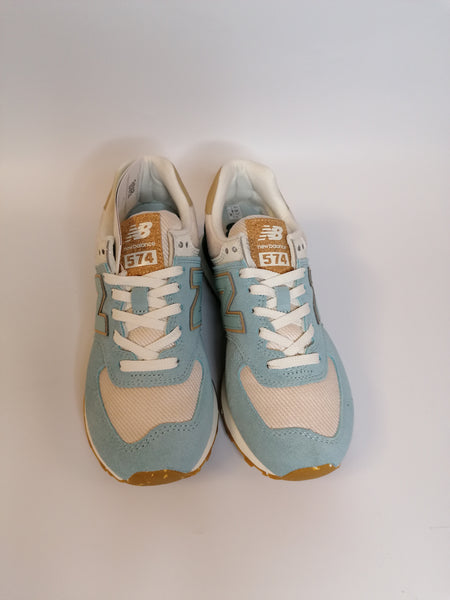 NEW BALANCE - SCARPA 574 AZZURRA E PANNA SG2