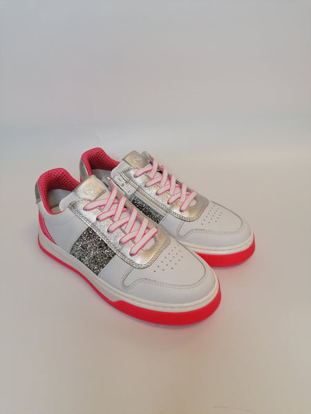 NERO GIARDINI - SNEAKERS DONNA BIANCA E FUXIA FLUO E232242