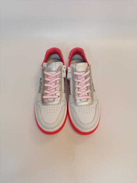 NERO GIARDINI - SNEAKERS DONNA BIANCA E FUXIA FLUO E232242