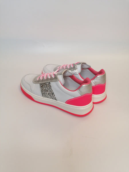 NERO GIARDINI - SNEAKERS DONNA BIANCA E FUXIA FLUO E232242