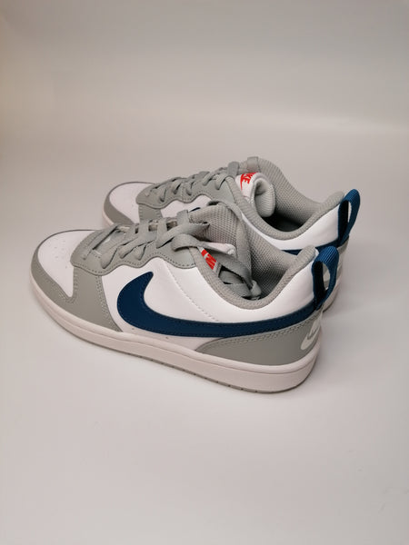 NIKE - SCARPA BIANCA GRIGIA E BLU COURT BOROUGH LOW