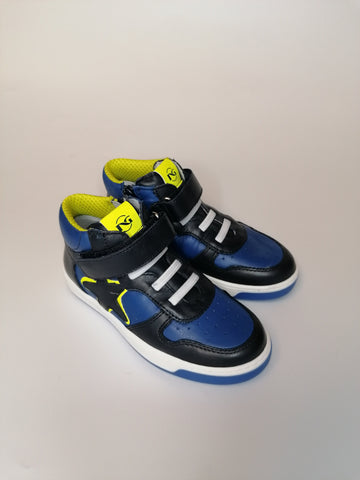 NERO GIARDINI - SNEAKERS A STIVALETTO PER BAMBINO BLU, NERA E GIALLA I228790