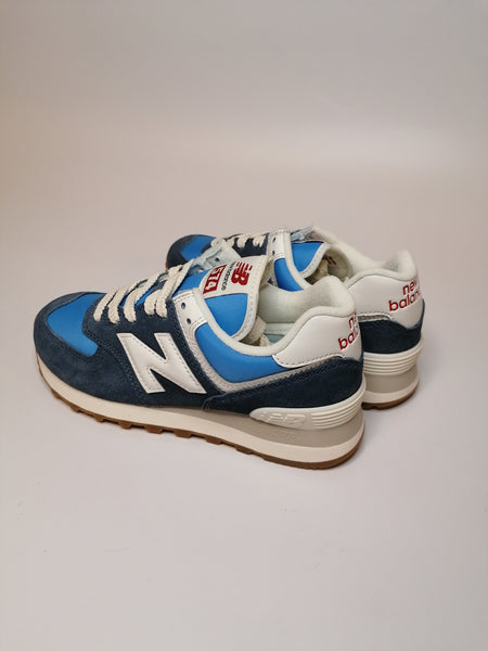 NEW BALANCE - SCARPA DA GINNASTICA 574 BLU, BIANCA E TURCHESE RA2