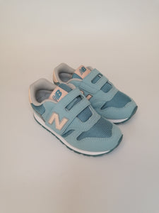 NEW BALANCE - SCARPA DA GINNASTICA BAMBINA 373 AZZURRA E ROSA JP2