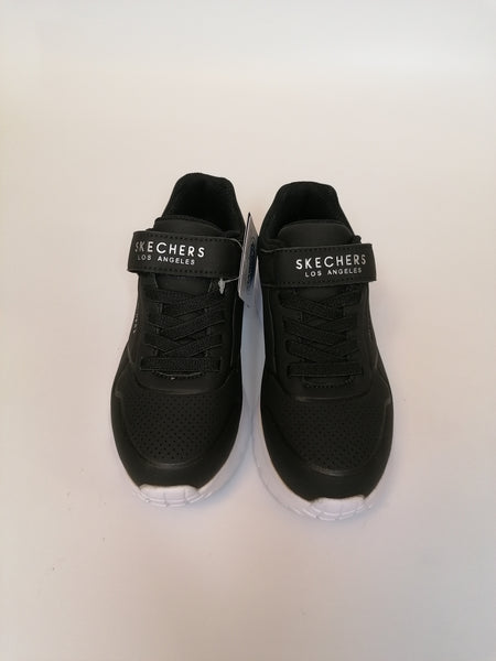 SKECHERS - SCARPA DA GINNASTICA PER BAMBINI NERA E BIANCA 403695