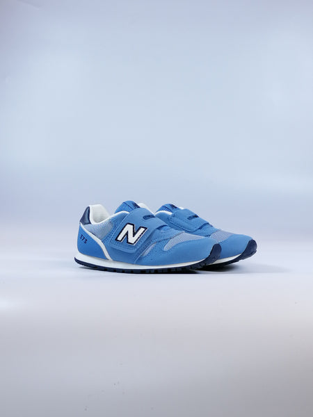 NEW BALANCE - SCARPA DA GINNASTICA PRIMI PASSI BAMBINO AZZURRO SCURO, BLU E BIANCA 373 XQ2