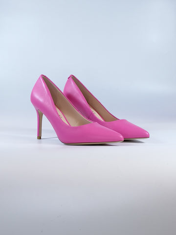 KEYS - SCARPA DECOLLETE IN PELLE FUXIA BUBBLE CON PUNTA E TACCCO SOTTILE DI 8.5CM PER DONNA K7795