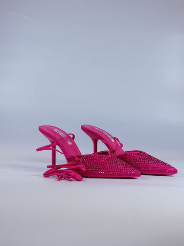dalzoppo.it - SCARPA FUXIA CON STRASS E CON LACCETTI BH2037