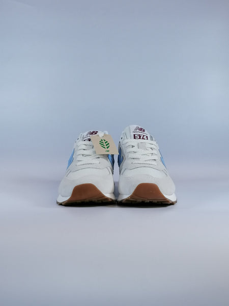 NEW BALANCE - SCARPE DA GINNASTICA 574 PANNA, AZZURRA E BORDEAUX UNISEX RD