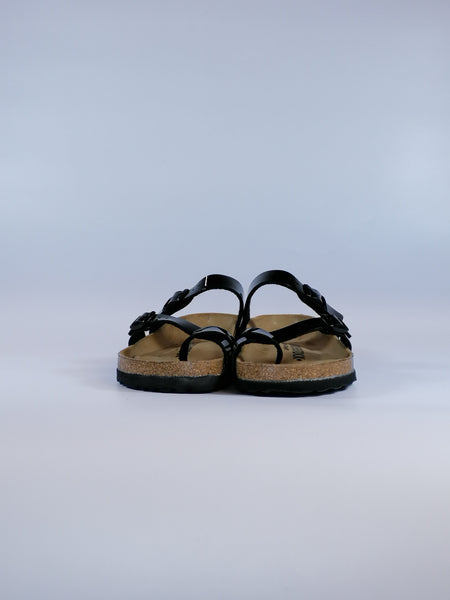 BIRKENSTOCK - CIABATTA INFRADITO MAYARI CON PLANTARE IN VERNICE NERA